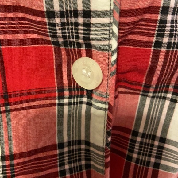 V.S black, red and white classic button down pajamas with drawstring waist. - Picture 9 of 12